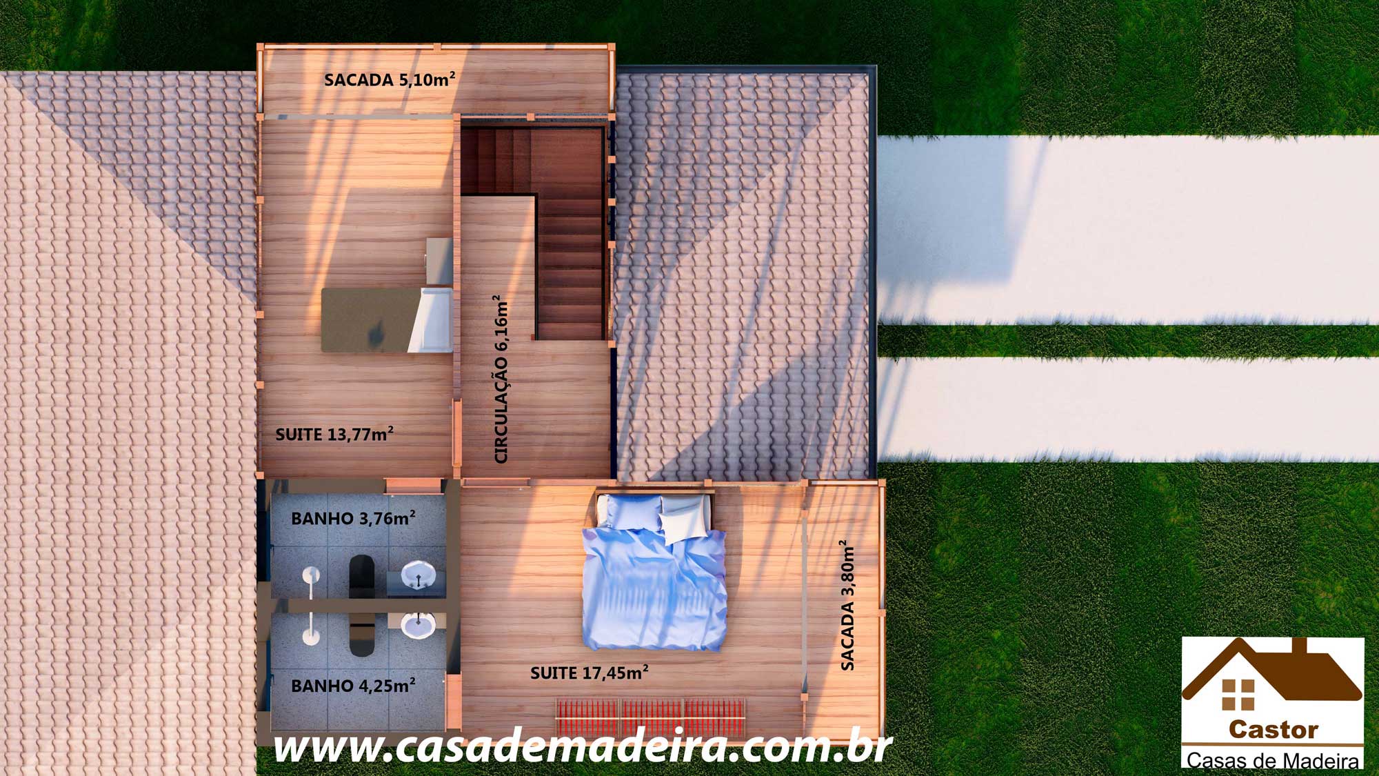 Casa de Madeira Modelo Ira 2