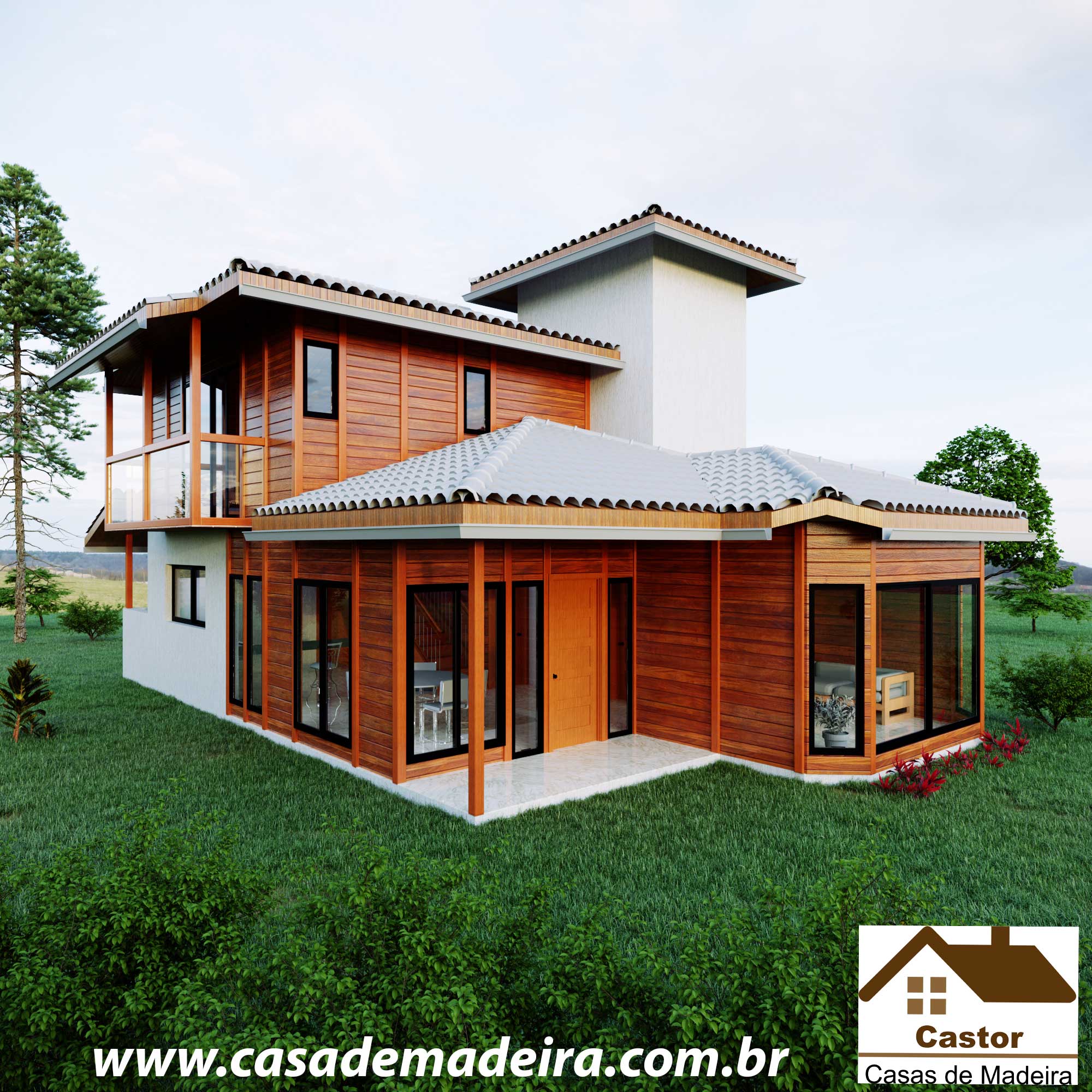 Casa de madeira modelo portugal